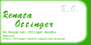 renata ottinger business card